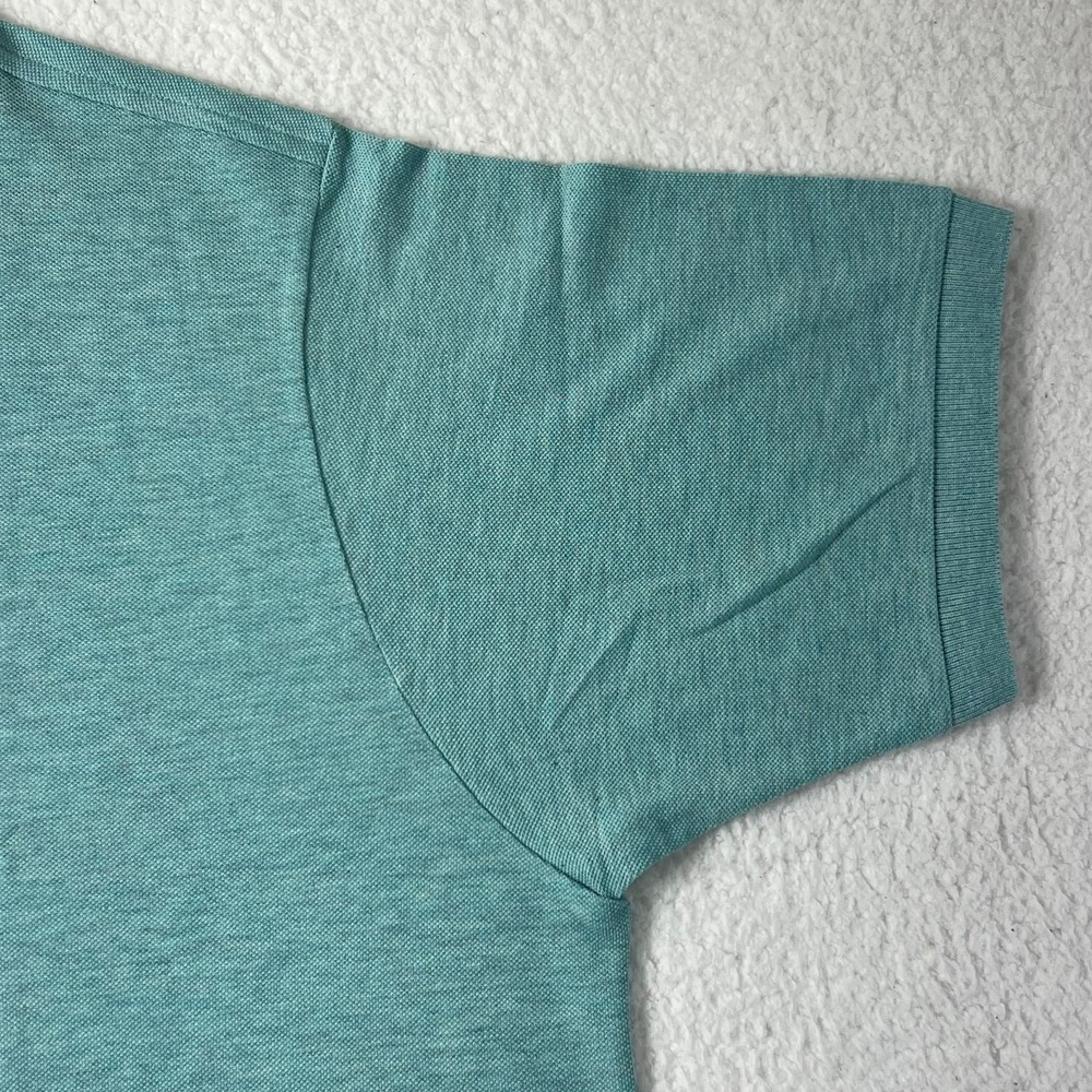 LACOSTE Logo Polo Shirt 100% Cotton‎ Light Turquoise Men's US Size 2XL VTG NWT - Picture 7 of 15